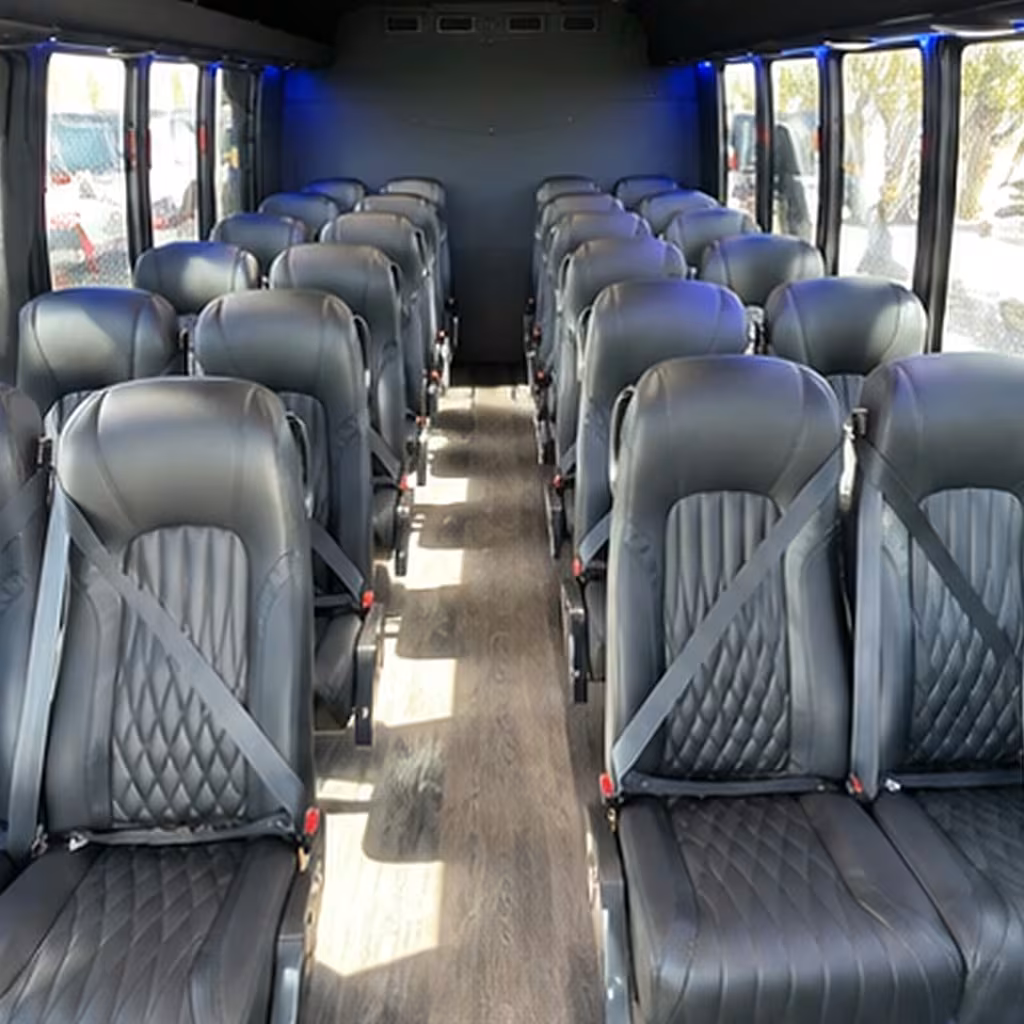 25 passenger minibus interior