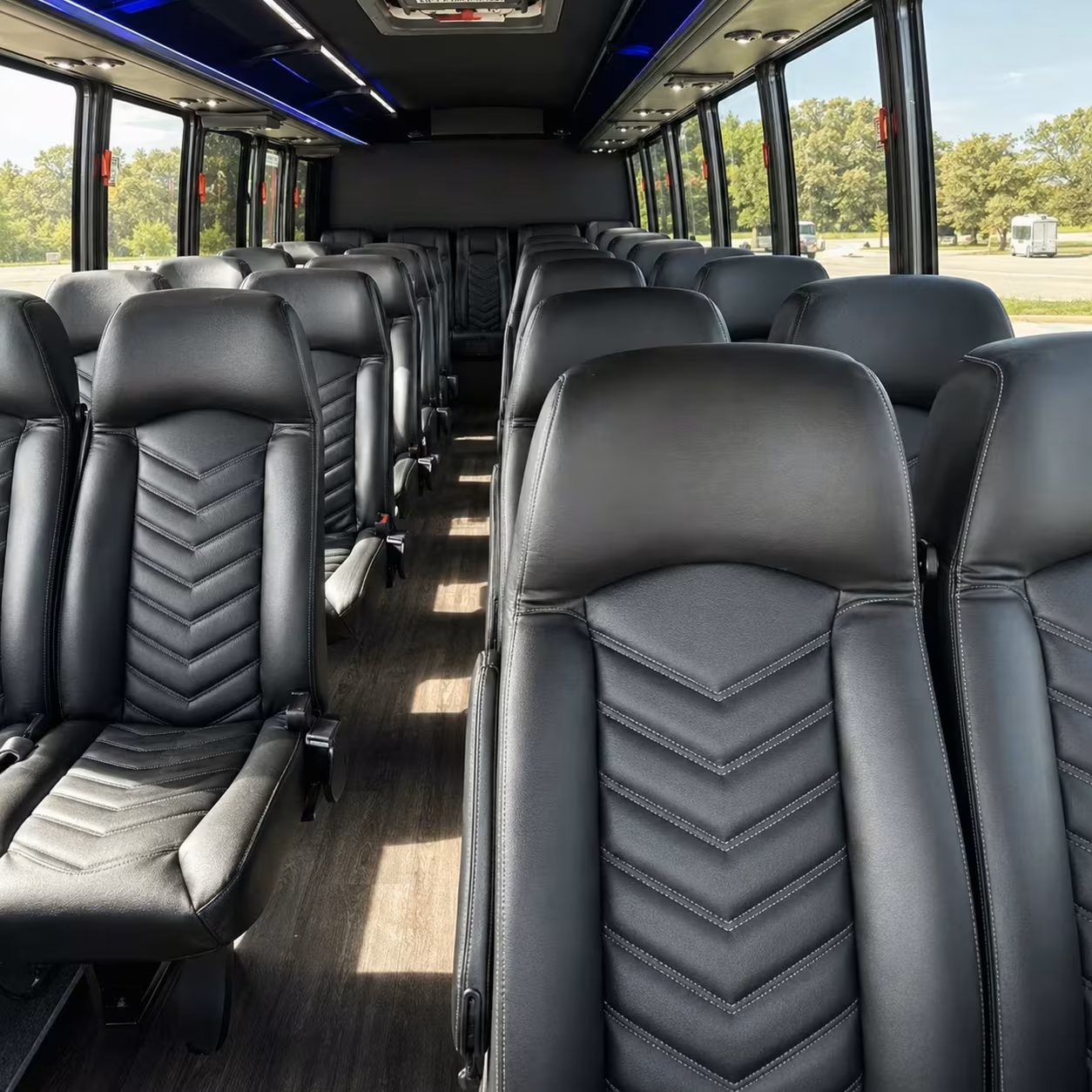 35 passenger minibus inside