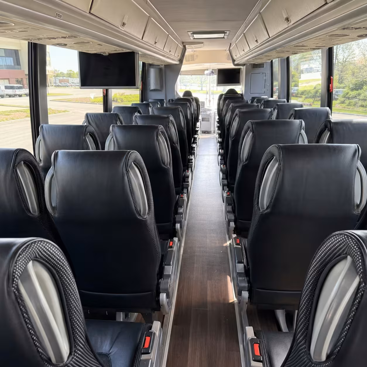 alameda charter bus rental interior